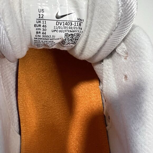 Nike Air Max 1 \'86 OG G Spikeless Golf Shoes White Orange DV1403-118 Size 12 main image 7